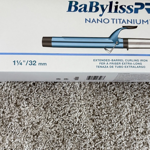 1 1/4” BaBylissPro Nano Titanium Extended Barrel Curling Iron - Picture 2 of 6